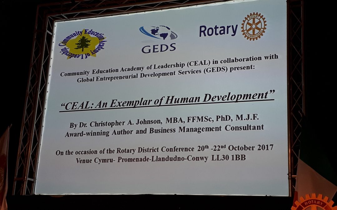 Invitation to represent the work of CEAL at the International Rotary Convention in  Wales