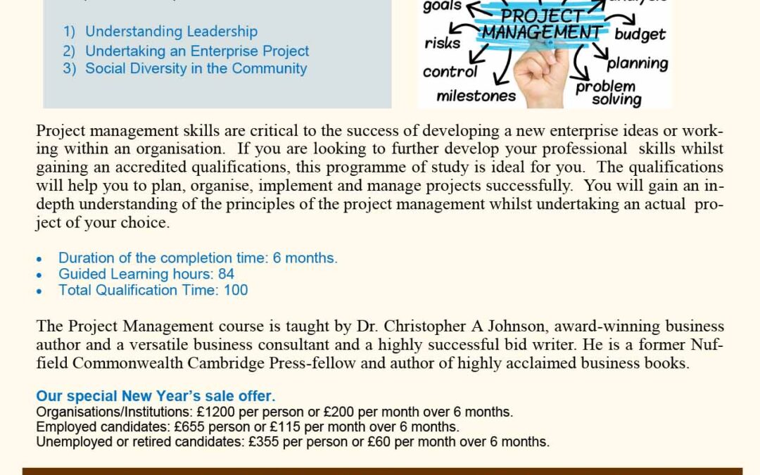 Project Management Course – Level 3